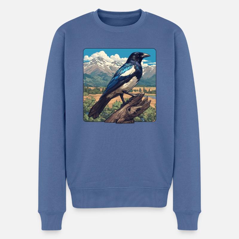 Pies Pie - Pull Premium bio Homme - bleu pigeon