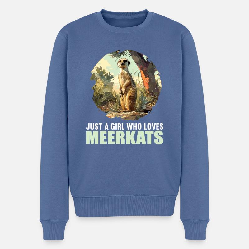 Meerkat Erdmännchen - Pull Premium bio Homme - bleu pigeon