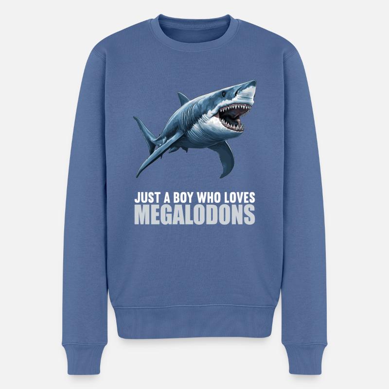 Mégalodons Megalodon - Pull Premium bio Homme - bleu pigeon