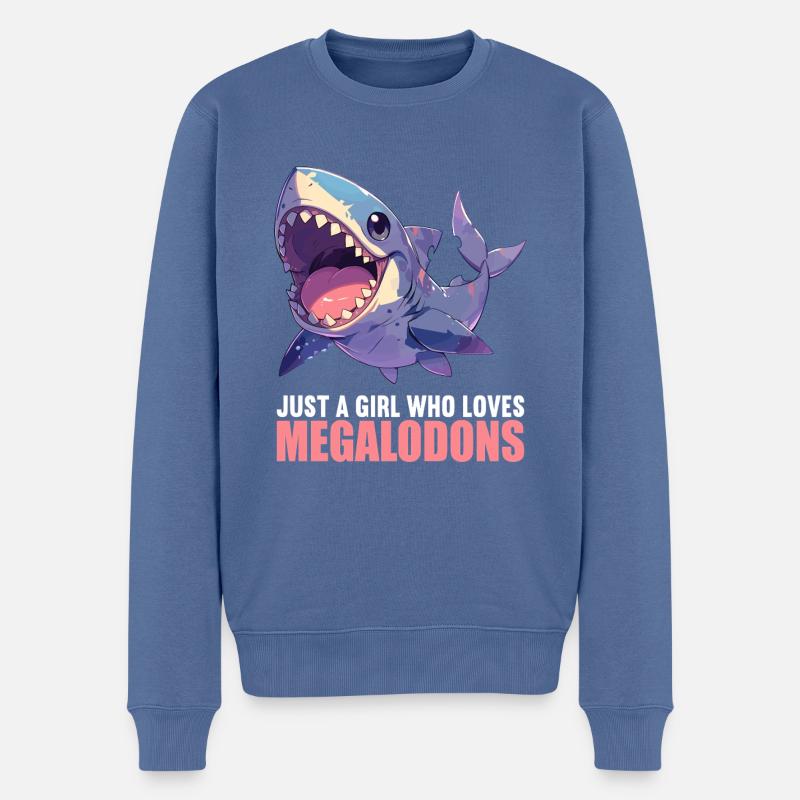 Mégalodons Megalodon - Pull Premium bio Homme - bleu pigeon