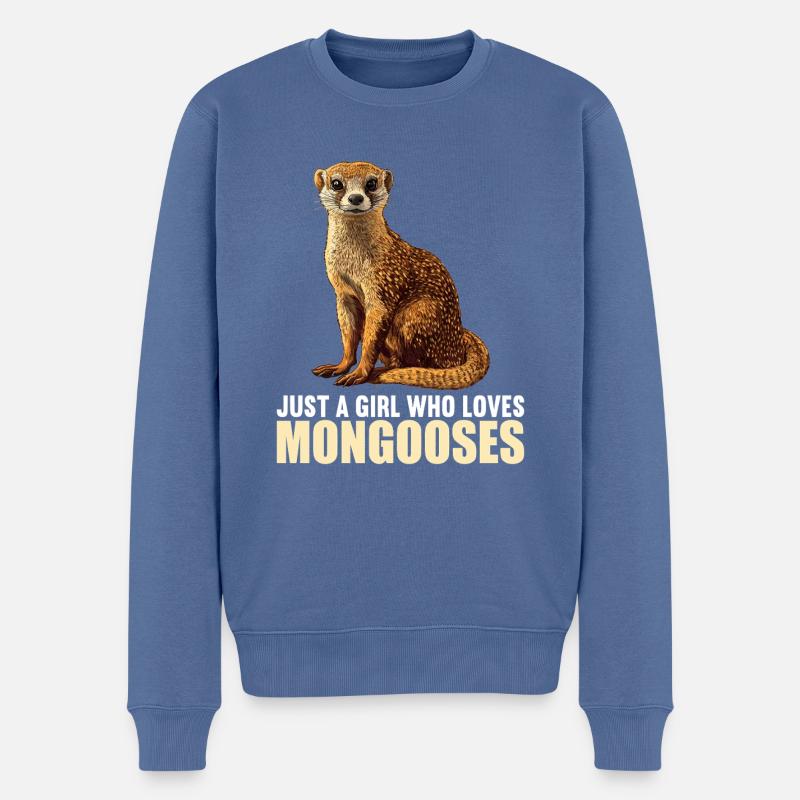 La mangouste de mangouste - Pull Premium bio Homme - bleu pigeon