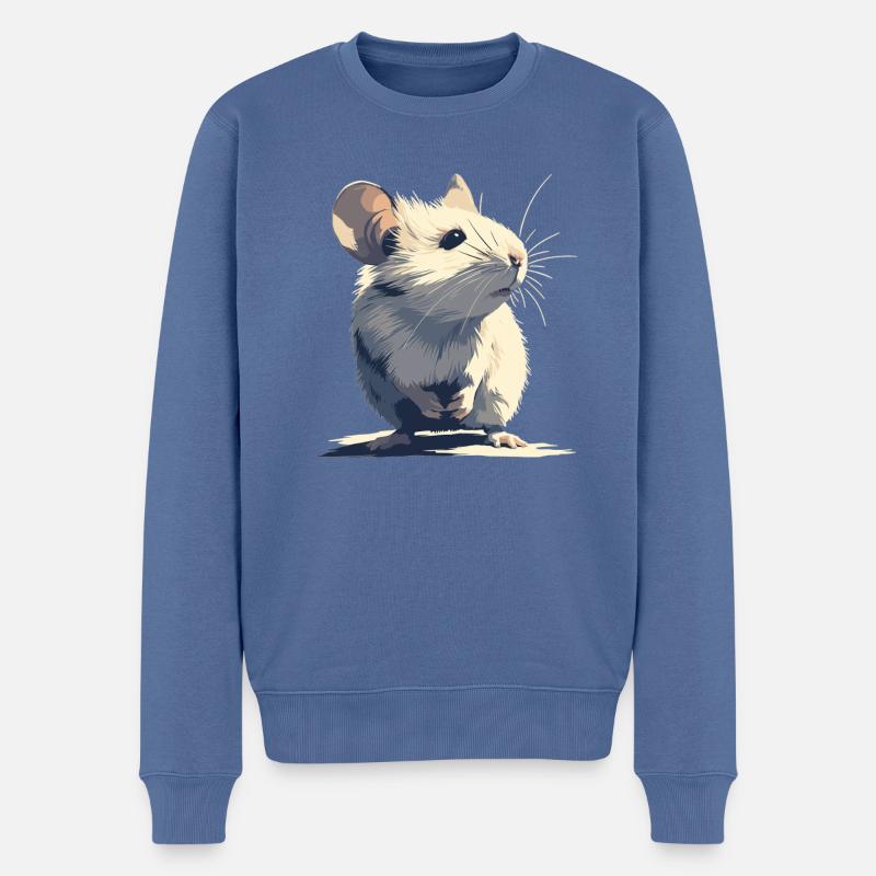 Mäuse Maus - Männer Premium Bio Pullover - Taubenblau
