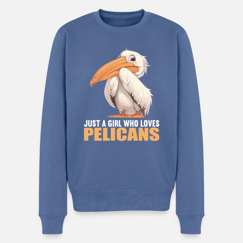 Pelikane Pelikan - Männer Premium Bio Pullover - Taubenblau