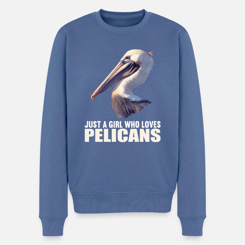 Pelikane Pelikan - Männer Premium Bio Pullover - Taubenblau