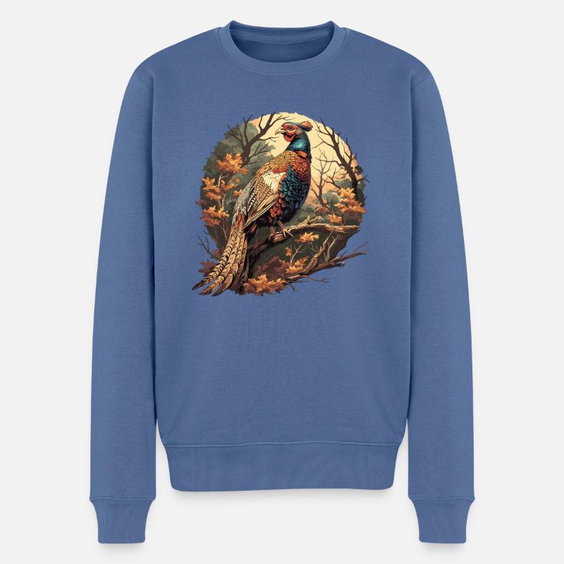 Faisans Faisan - Pull Premium bio Homme - bleu pigeon