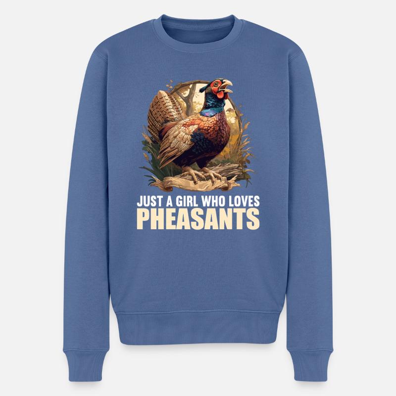 Faisans Faisan - Pull Premium bio Homme - bleu pigeon