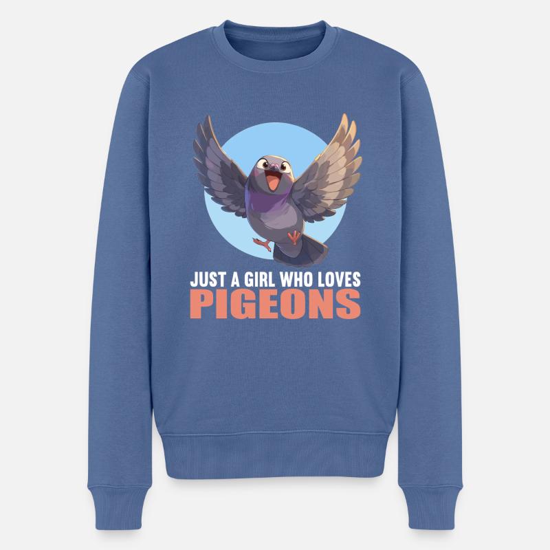 Pigeons Pigeon - Pull Premium bio Homme - bleu pigeon