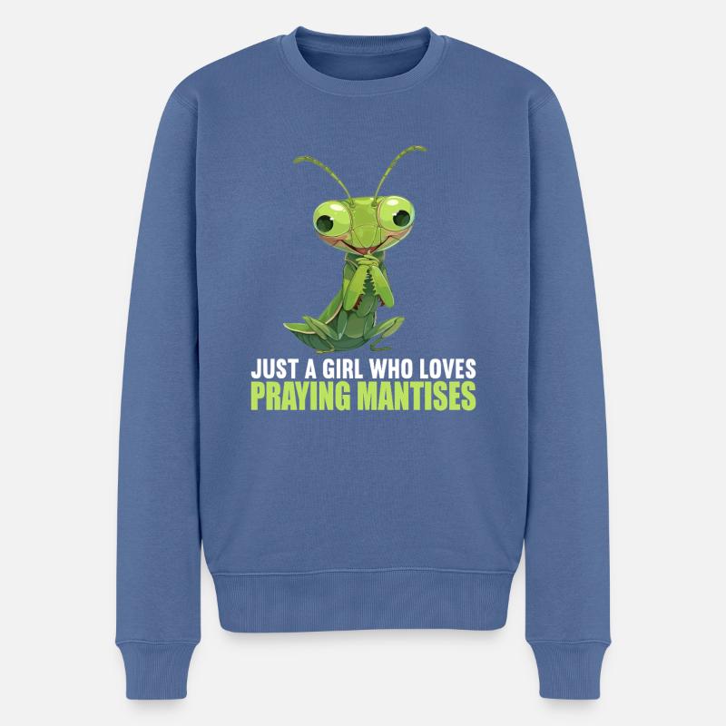 Mantes religieuses Mantes religieuses - Pull Premium bio Homme - bleu pigeon