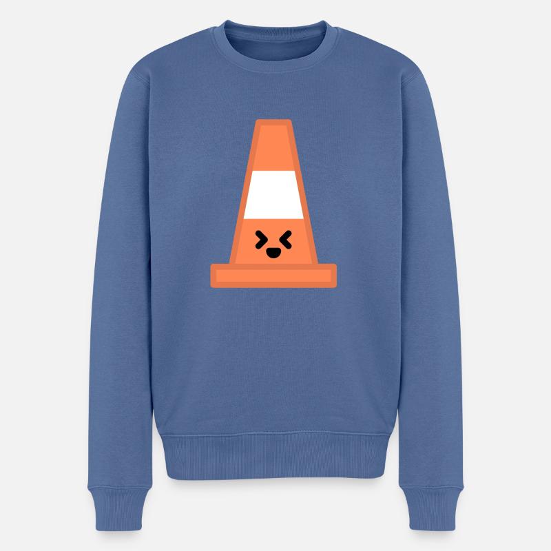 Plot Kawaii - Männer Premium Bio Pullover - Taubenblau