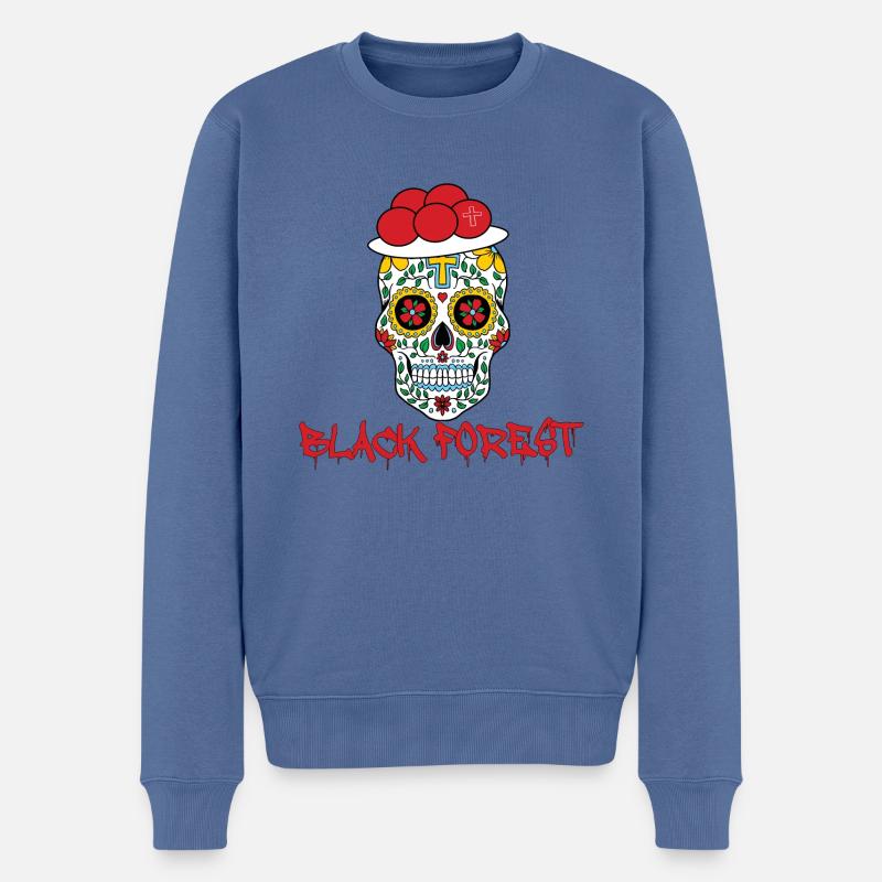 BlackForestMexico - Pull Premium bio Homme - bleu pigeon