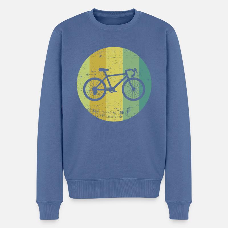 Fahrrad - Männer Premium Bio Pullover - Taubenblau