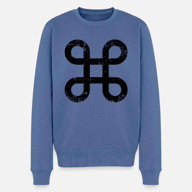 Symbol - Keltisches Symbol - Männer Premium Bio Pullover - Taubenblau