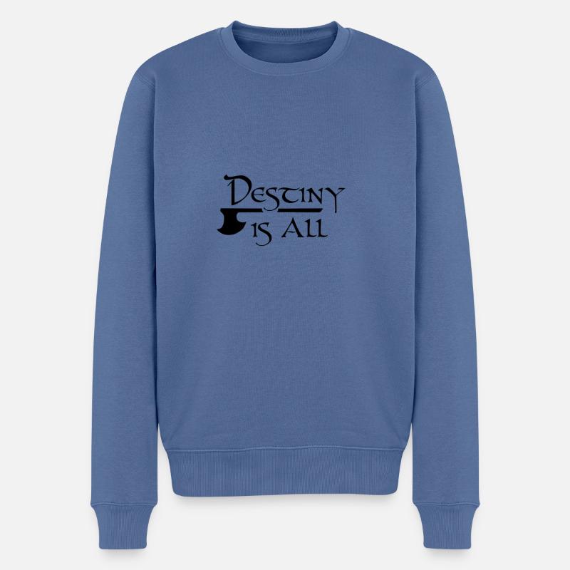 das letzte Königreich für Wikinger - Männer Premium Bio Pullover - Taubenblau