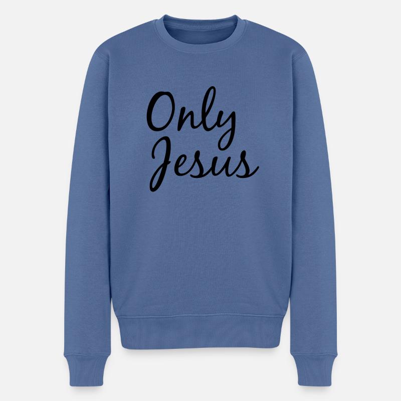 Jésus Christ - Pull Premium bio Homme - bleu pigeon
