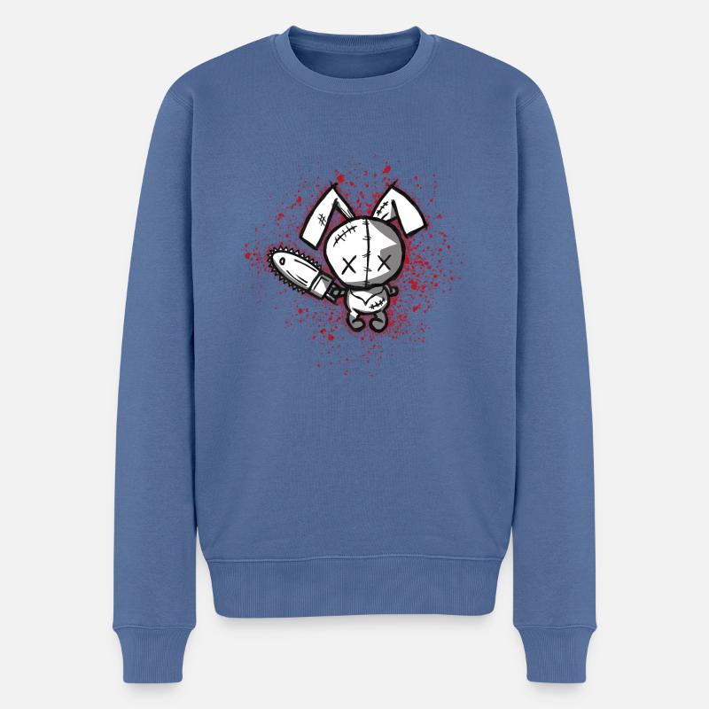 Evil Pets - Rabbit 1 - Pull Premium bio Homme - bleu pigeon