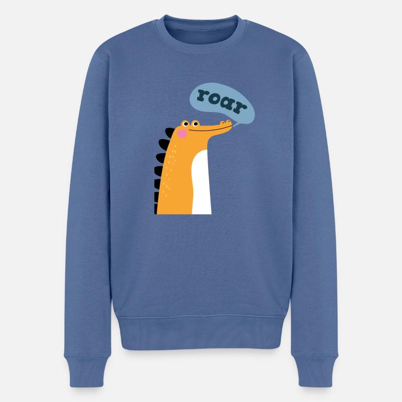 Crocodile crocodile - Pull Premium bio Homme - bleu pigeon