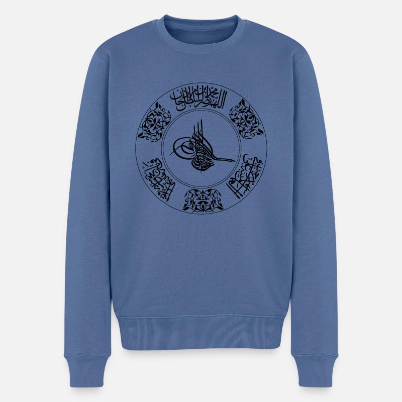 Osmanlı Harp Topu - Männer Premium Bio Pullover - Taubenblau