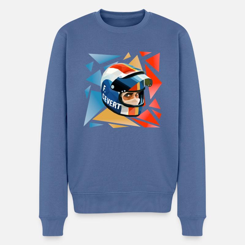 Francois Cevert Helmet - Pull Premium bio Homme - bleu pigeon