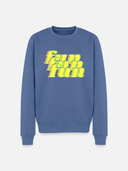 fun - Pull Premium bio Homme - bleu pigeon