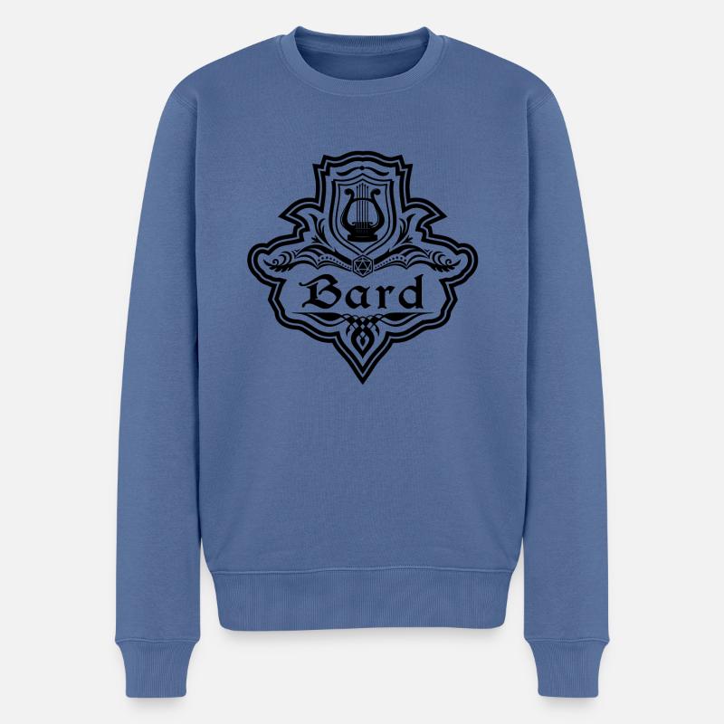 Bard RPG Charakterklassen - Männer Premium Bio Pullover - Taubenblau