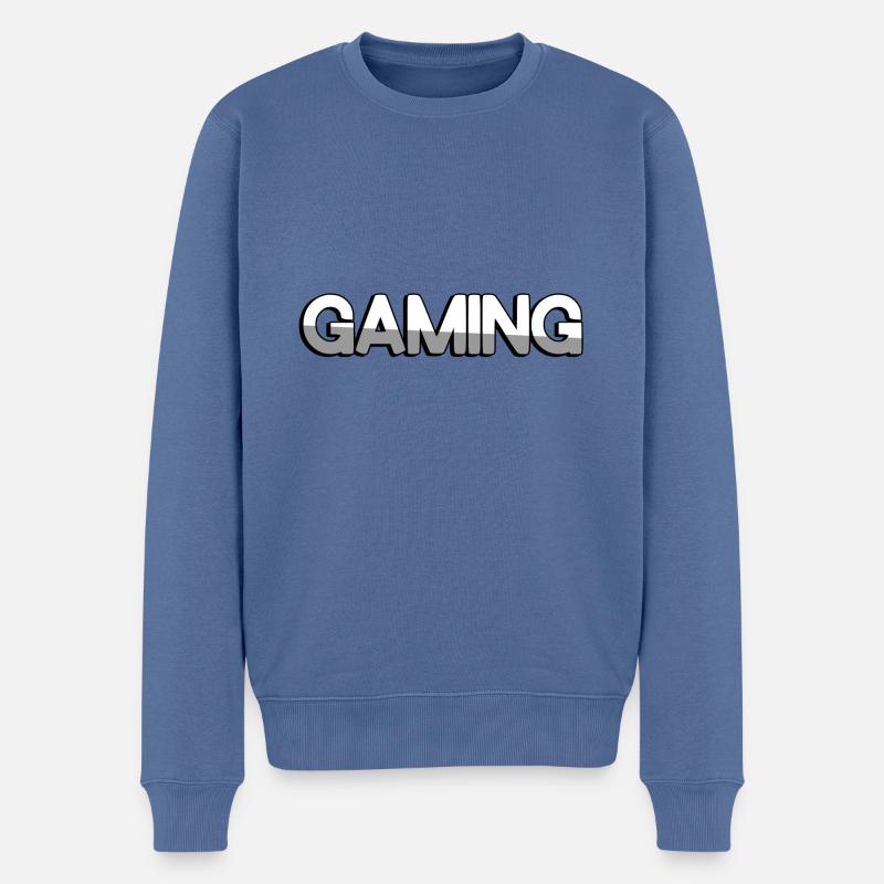 JEU - Pull Premium bio Homme - bleu pigeon