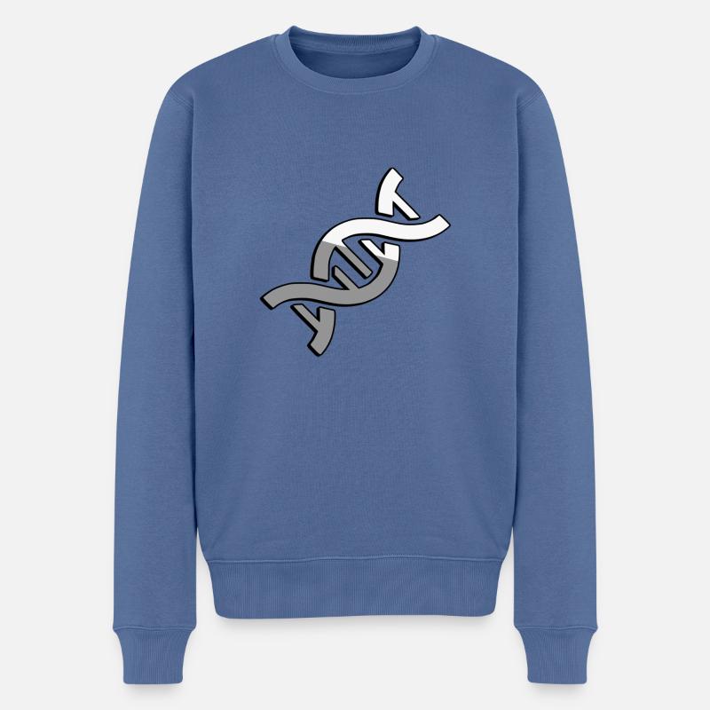 ADN - Illustration - Pull Premium bio Homme - bleu pigeon