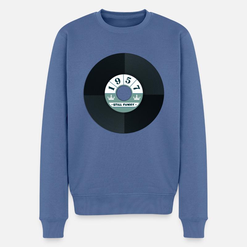 Millésime 1957 - Pull Premium bio Homme - bleu pigeon