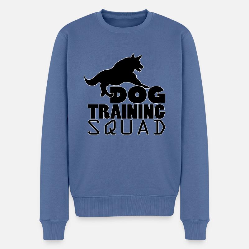 Dog Training Squad Professionelle - Männer Premium Bio Pullover - Taubenblau