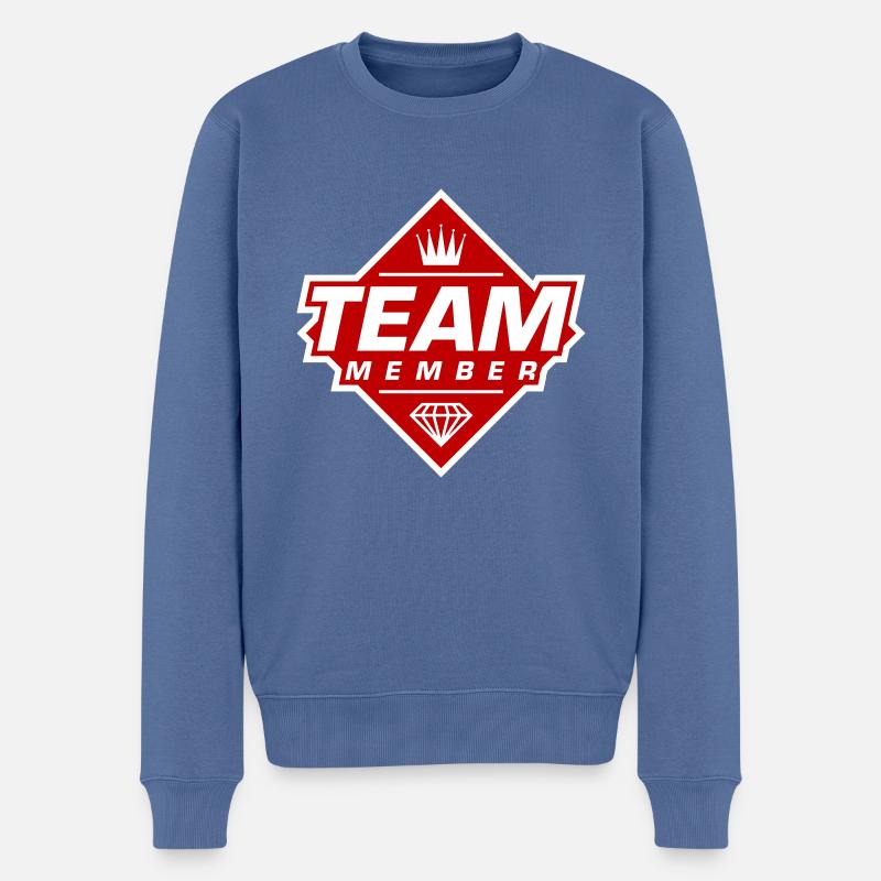 Membres de l’équipe - Pull Premium bio Homme - bleu pigeon