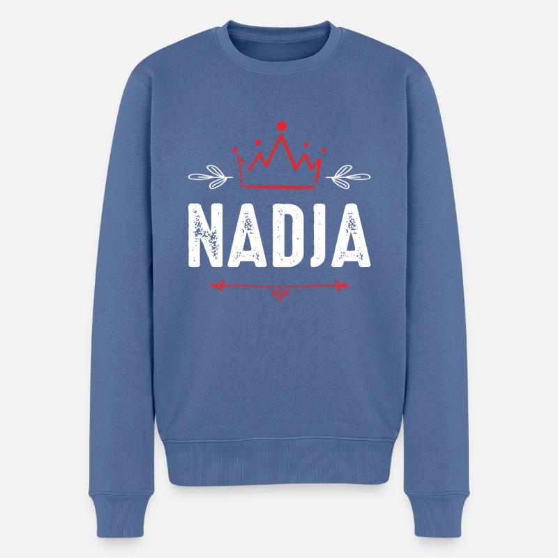 Nadja - Pull Premium bio Homme - bleu pigeon