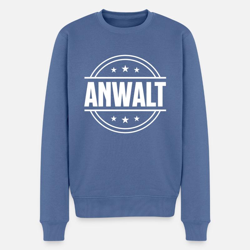 Anwalt Beruf - Männer Premium Bio Pullover - Taubenblau