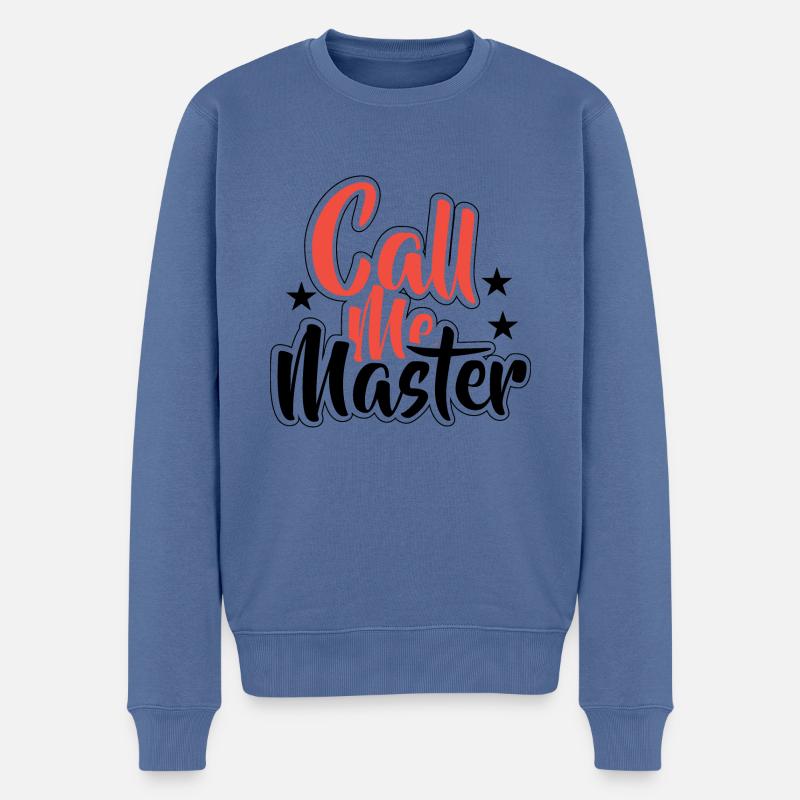 Diplôme de Master Diplôme Université - Pull Premium bio Homme - bleu pigeon