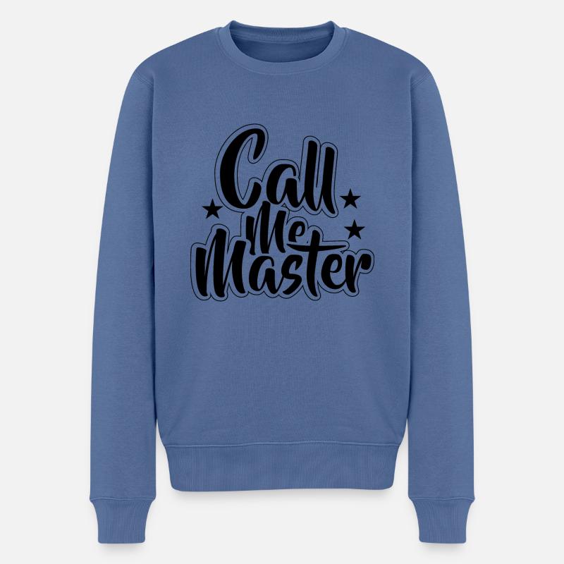 Diplôme de Master Diplôme Université - Pull Premium bio Homme - bleu pigeon