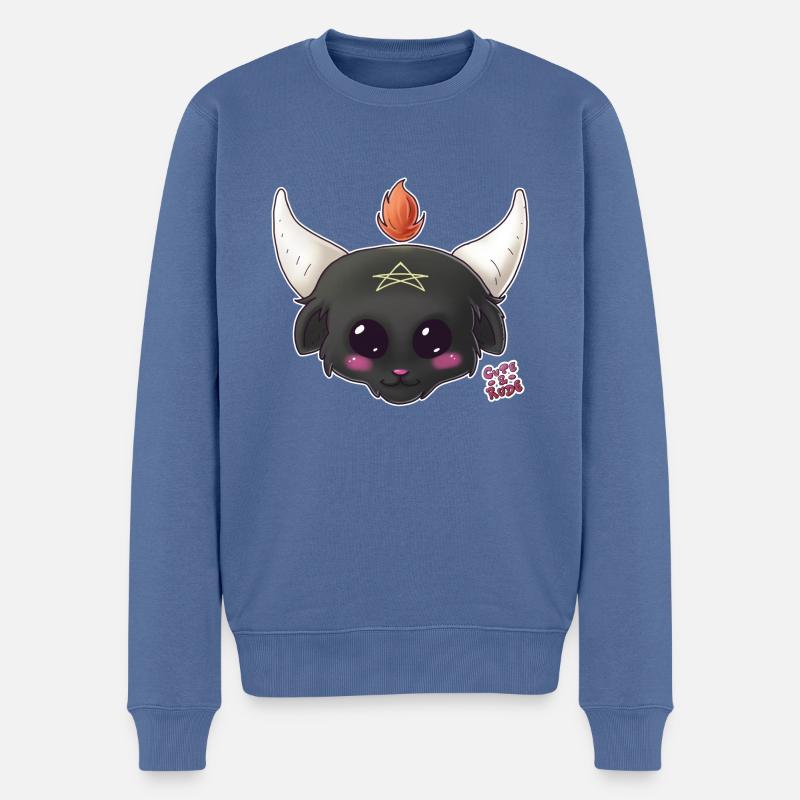 Belcebu - mignon une sécheresse - Pull Premium bio Homme - bleu pigeon