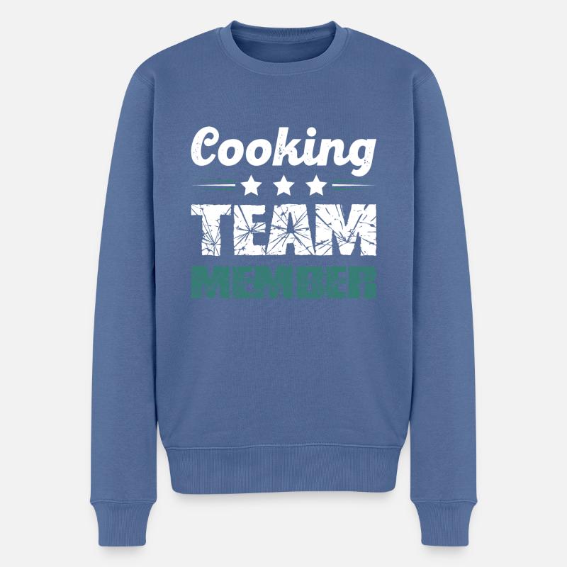 Équipe de cuisine - Pull Premium bio Homme - bleu pigeon