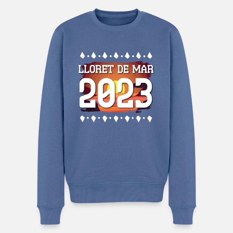 Lloret De Mar 2023 - Männer Premium Bio Pullover - Taubenblau