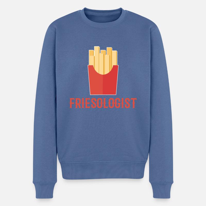 Friesologe Feinschmecker Geschenk - Männer Premium Bio Pullover - Taubenblau