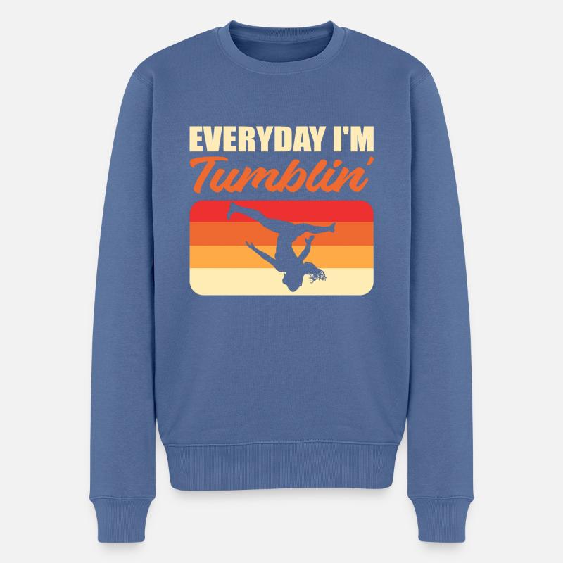 Je suis Tumblin Entertainer Gift - Pull Premium bio Homme - bleu pigeon