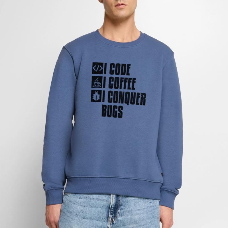 Kaffee-Codierung Programmierer Programmierer Entwickler Nerd Coff Männer Premium Bio Pullover