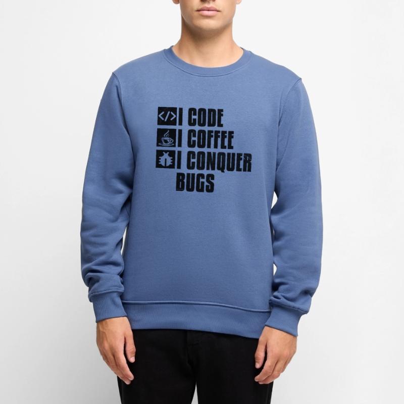 Café Codage Programmeur Codeur Développeur Nerd Coff Pull Premium bio Homme