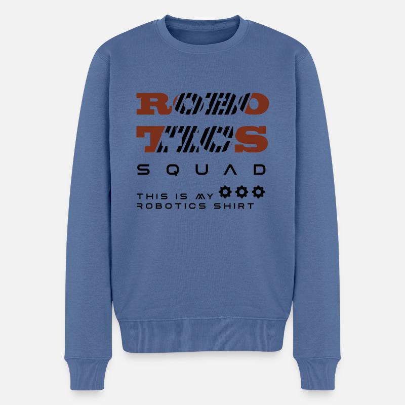Robotics Squad Robotertechnik Mechanik - Männer Premium Bio Pullover - Taubenblau