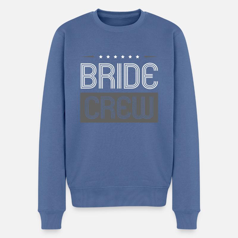 Équipage de la mariée - Pull Premium bio Homme - bleu pigeon