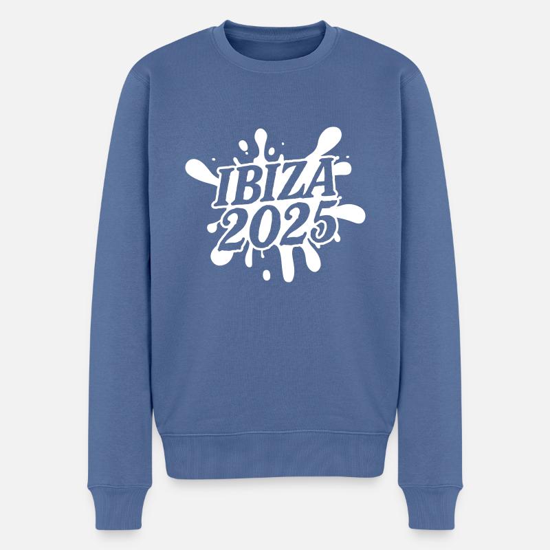 Ibiza 2025 - Pull Premium bio Homme - bleu pigeon