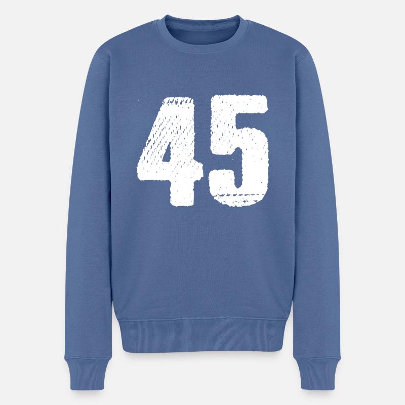 Maillot à 45 chiffres - Pull Premium bio Homme - bleu pigeon