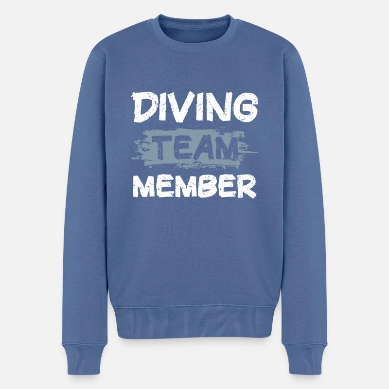 Diving Team - Männer Premium Bio Pullover - Taubenblau