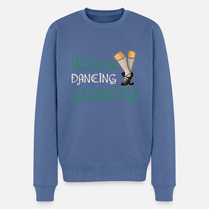 Irland irish Dance Tanzschule Schuhe Spruch - Männer Premium Bio Pullover - Taubenblau