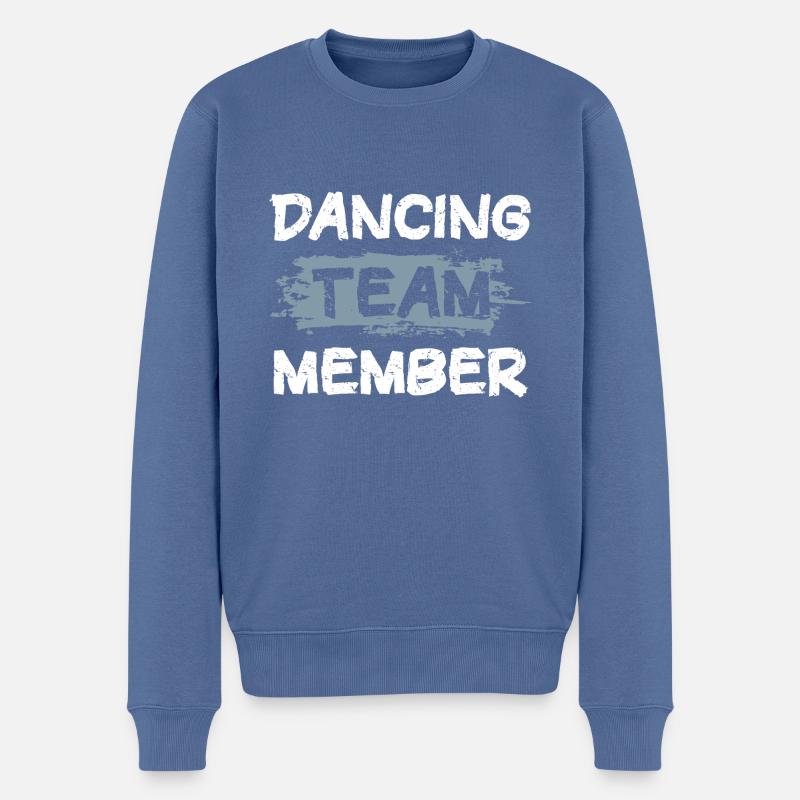 Dancing Team - Männer Premium Bio Pullover - Taubenblau