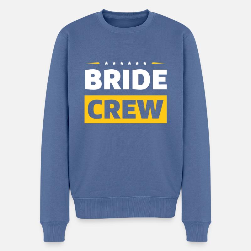 Bride Crew - Männer Premium Bio Pullover - Taubenblau