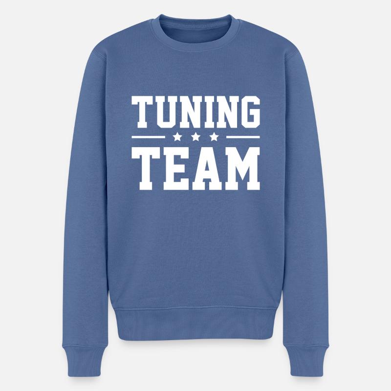 Tuning Team - Männer Premium Bio Pullover - Taubenblau