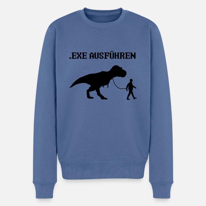 Informatiker Programmierer Sprüche - Männer Premium Bio Pullover - Taubenblau